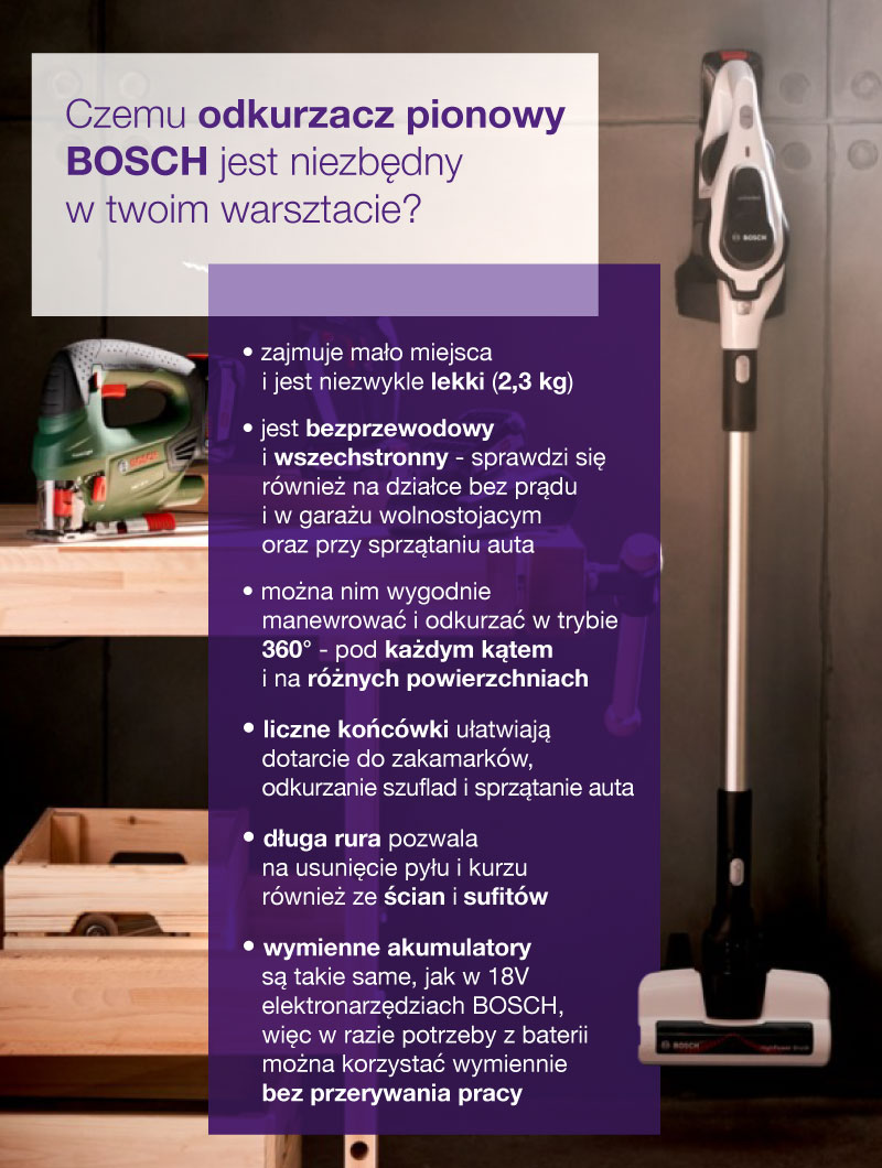 Odkurzacz pionowy Bosch